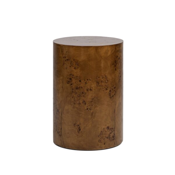 Nebula - Accent Pillar Side Table - Medium Brown
