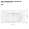 Rectangular Single Vanity Top With 1 Faucet Hole Construction - White - Image 3