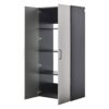 Astro Series - Metal Wall Mounted Storage Cabinet With Soft Closing Drawers - Metallic Gray - Image 8