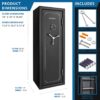 8.47 Cubic Ft Tall Fireproof Safe Vault - Black - Image 7
