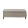 Caymus - Rectangular Soft Close Storage Bench - Light Gray - Image 9