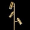 Lumina - Floor Lamp With Rotary Switch Triple Spots Cone Base - Gold - Image 3