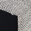 Brynn - Square Pouf - Patterned Black / Natural - Image 3
