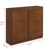 Sideboard, Buffet Cabinet With 2 Outlet Holes, Storage Cabinet For Entryway, Hallway, Living Room, Kitchen, Dining Room, Bedroom - Walnut - Image 3