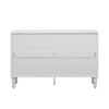 Modern TV Stand, Entertainment Center Media Console With 2 Spacious Storage Space, Solid Wood Legs And Anti-Tip Device For Living Room, Up To 43" - White - Image 16