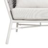 Rowan - Rope Barrel Back Patio Conversation Loveseat Sofa - Optic White - Image 6