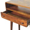 Nordic Style One Drawer & One Open Slot Console Table - Brown - Image 6