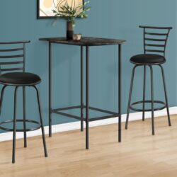 Home Bar Table With Bar Height Small Rectangular For Kitchen - Gray