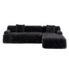Cloud - Sectional Sofa Upholstered Couch Free Combined Sofa - Black - Image 11