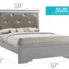 Chic Transitional Full Bed - Champagne - Image 6