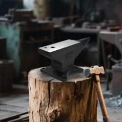 Single Horn Anvil, 100Lbs Cast Steel Anvil With High Hardness And Stable Base For Metalsmithing - Black
