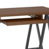 Sawhorse - Solid Walnut Veneer And Small Desk - Dark Brown - Image 6