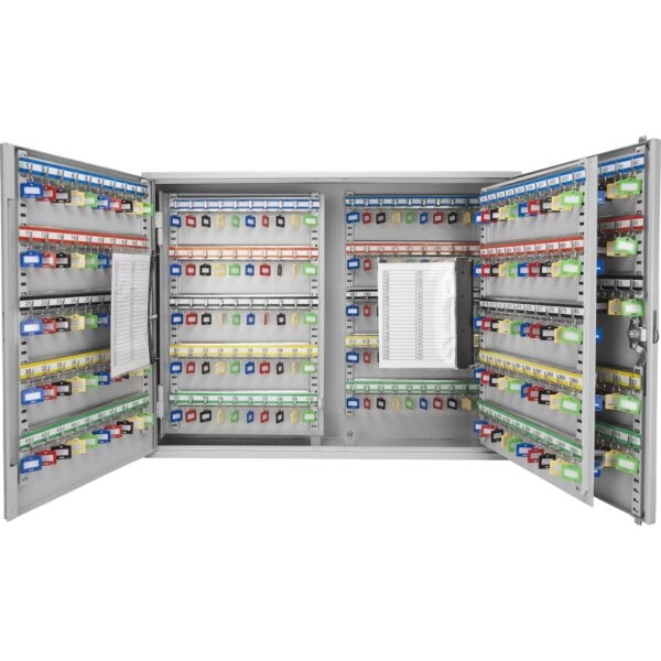 400 Key Adjustable Key Cabinet With Key Lock - Gray