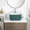 Square Vessel Bathroom Sink - Green - Image 2