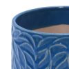 Ceramic Flowerpot, 7" Planter For Patio, Garden, Windowsill (Set of 2) - Antique Navy Blue - Image 8