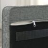 Modern Linen Fabric Elevated Pet Bed For Small And Medium Dogs - Light Gray - Image 7