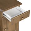 Vintage End Table Flip Top Side Table With USB Ports, 1 Multifunctional Drawer With Cup Holders, Sofa Couch Table With Bookshelf For Living Room And Small Space - Brown - Image 16