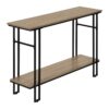Accent Console Table For Entryway, Contemporary And Modern - Taupe / Black - Image 12