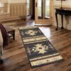 Tribes - 2'7" X 7'3" Southwest Area Rug - Black - Image 2