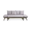 Outdoor Expandable Daybed With Water Resistant Cushion - Gray - Image 5
