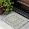 Macau - Non - Slip Accent Rug - White / Gray - Image 4