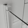 Frameless Bi Fold Pivot Shower Doors, Clear Tempered Glass, Reversible - Chrome - Image 5