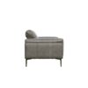Onyx - Leather Loveseat - Gray - Image 3