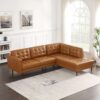 Lucco - Right Facing Sectional - Cognac Tan - Image 3