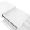 Extendable Coffee Table, Multifunctional Adjustable Coffee Table With Hidden Storage Space For Living Room - White - Image 9