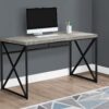 Computer Desk For Home Office, Laptop, Contemporary And Modern - Gray / Black - Image 3