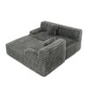 Cloud - Sectional Sofa Upholstered Couch With Free Combined Design - Dark Gray - Image 16