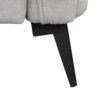 Upholstered 3 Seater Sofa With Curved Design And 2 Printed Pillows Chenille - Gray - Image 22