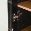 Vintage Display Cabinet With Double Glass Doors, Traditional Style For Collectibles, Ash Wood Veneer, 73.25" Tall - Black / Natural - Image 16