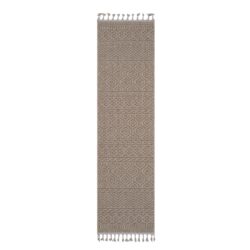 Guros - 2' X 8' Geometric Indoor / Outdoor Area Rug - Mocha