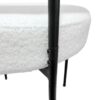 Mid Century Modern White Dining Chair (Set of 2) With Curved Backrest And Metal Legs - White / Black - Image 12