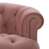 La Rosa - Victorian Chesterfield Tufted Sofa - Ash Rose Pink - Image 9