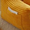 Giant Plush Bean Bag Chair With Armrests And Footstool For Adults - Yellow - Image 8