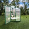 Newly Marketed Gain Height Windproof Aluminum Greenhouse 6 X 8 Ft Polycarbonate Greenhouse Raised Base And Anchor Aluminum Heavy Duty Walk - In Greenhouses For Outdoor Backyard In All Season - Green - Image 8