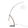Robyn - Mid-Century Modern Floor Lamp - White / Black - Image 3