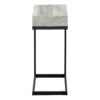 Accent Table, C - Shaped Stylish Modern - Gray - Image 3