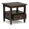 Warm Shaker - End Table - Tobacco Brown - Image 2