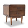 Alexa - Mid-Century Modern Style Night Stand - Brown - Image 18
