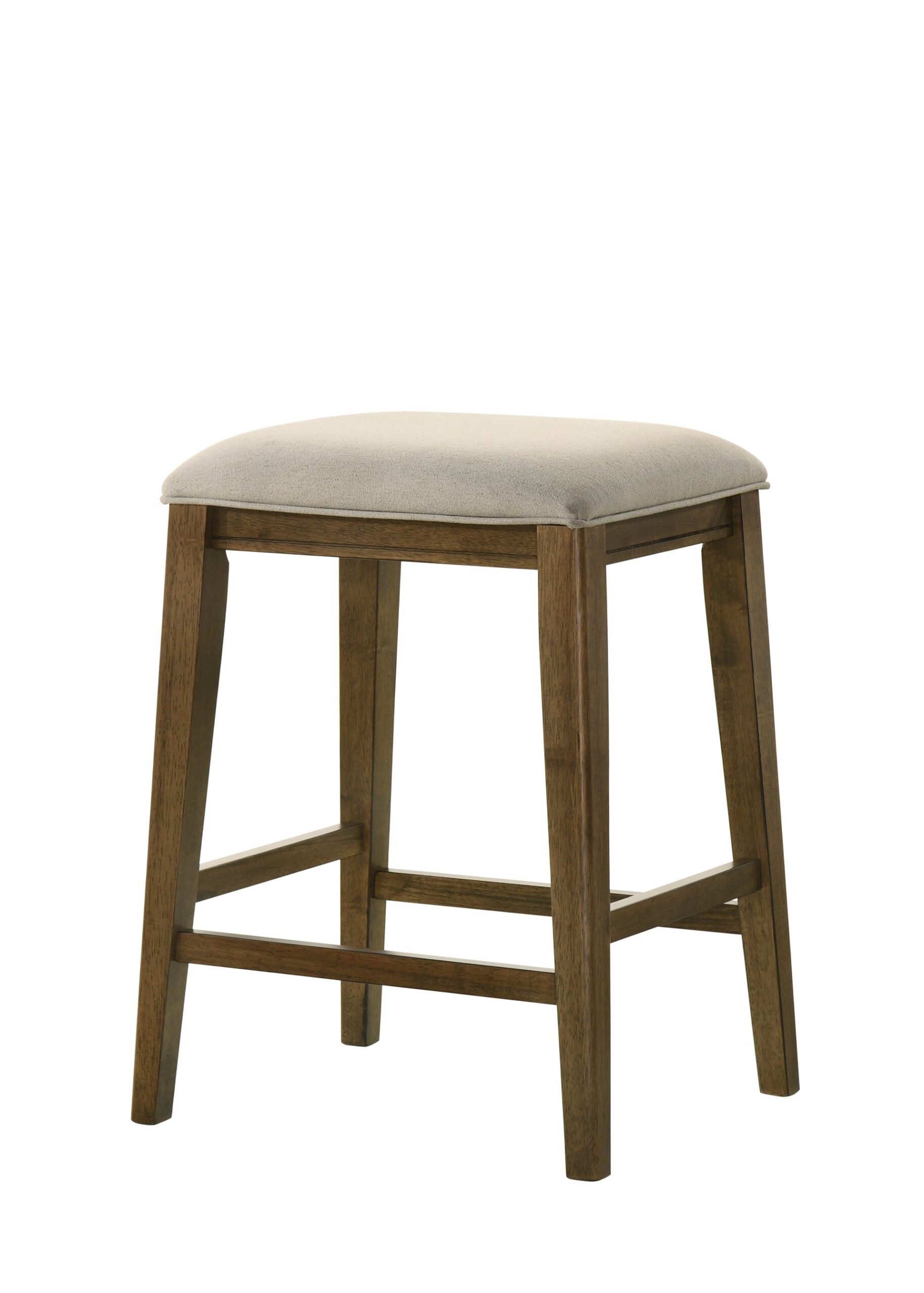 Sasha - Counter Height Stool With Upholstered Seat - Walnut - Image 2