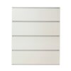 Liv - Contemporary 4 Drawer Wood Chest With Extra Storage - White - Image 4