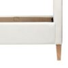 Haley - Queen Upholstered Cane Back Platform Bed - Antique White - Image 8