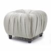 Gracie - Pleated Decorative Ottoman - Flint Gray - Image 7