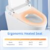 Tankless Smart Toilet With Bidet Built In, 1 Piece Bidet Toilet Seat, Auto Flush, Heated Seat, Warm Water And Dry, Adjustable Temp, Remote Control Side Know - White - Image 6