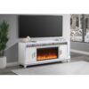Almera - Electric Fireplace With Adjustable LED And Flame Settings - White - Image 3