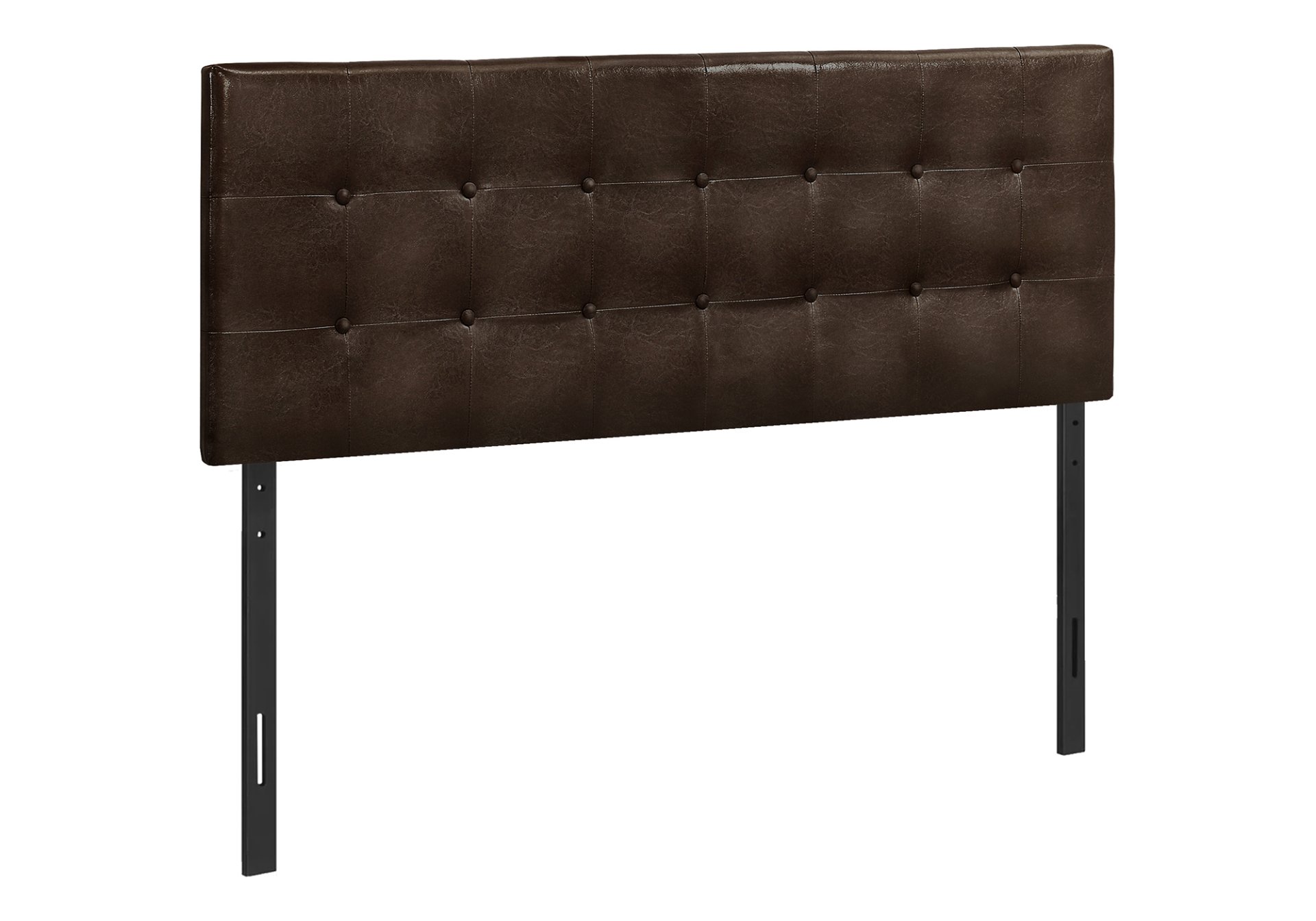 Queen Size, Bed Headboard Only, Upholstered, Transitional - Brown - Image 2
