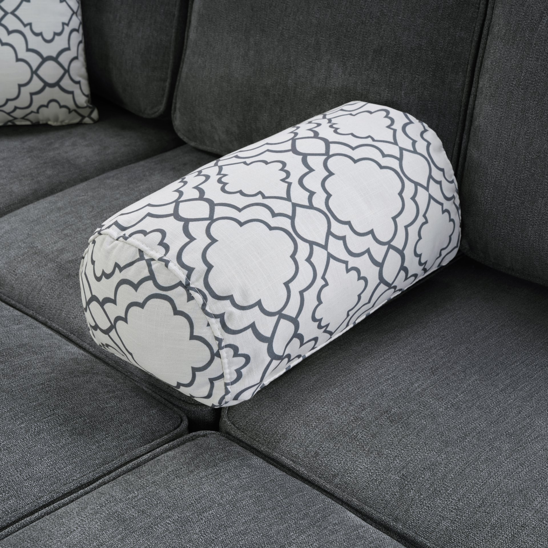 Convertible Sectional Sofa Bed Shaped Sofa With Dual Pull Out Sleepers, Flip Top Table, USB Ports, Cup Holder & Storage - Dark Gray - Image 15